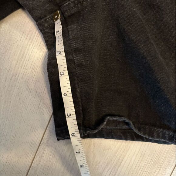 90s vintage French Dressing black high waisted denim shorts - Picture 7 of 11